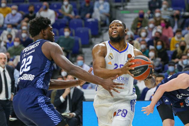 Basketball, EuroLeague, Real Madrid - Zenit St. Petersburg 4th February 2022; Wizink Center; Madrid; Spain; Turkish Airlines Euroleague Basketball; Real Madrid vs Zenit st Petersburg; Guerschon Yabusele (Madrid) Madrid Madrid Spain Baloncesto Copyright: xAlbaxPachecox xAgenciaxLOFx