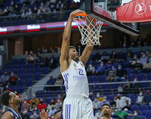 Basketball, EuroLeague, Real Madrid - Zenit St. Petersburg 4th February 2022; Wizink Center; Madrid; Spain; Turkish Airlines Euroleague Basketball; Real Madrid vs Zenit st Petersburg; Edy Walter Tavares (Madrid) Madrid Madrid Spain Baloncesto Copyright: xAlbaxPachecox xAgenciaxLOFx