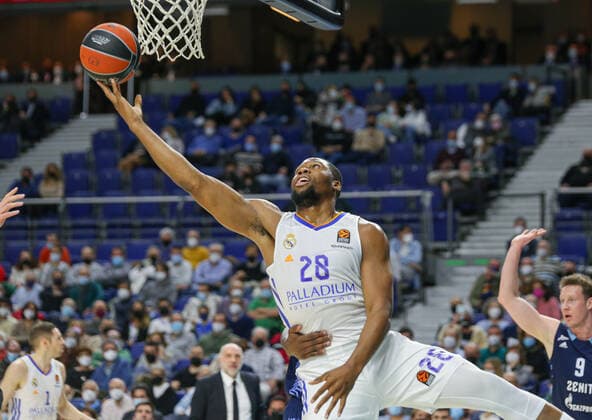 Basketball, EuroLeague, Real Madrid - Zenit St. Petersburg 4th February 2022; Wizink Center; Madrid; Spain; Turkish Airlines Euroleague Basketball; Real Madrid vs Zenit st Petersburg; Guerschon Yabusele (Madrid) Madrid Madrid Spain Baloncesto Copyright: xAlbaxPachecox xAgenciaxLOFx