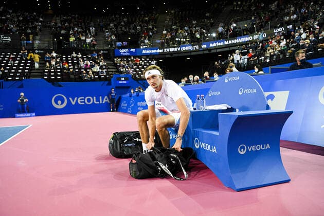 Alexander Zverev (Ger) TENNIS : Open Sud de France 2022 - Montpellier - 04 02 2022 JBAutissier Panoramic 