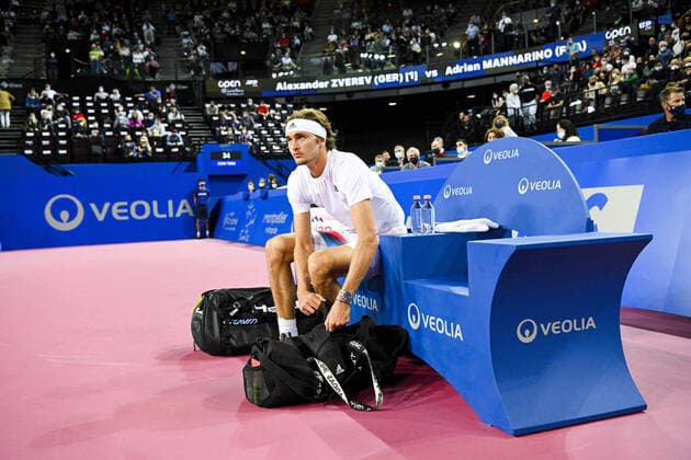 Alexander Zverev (Ger) TENNIS : Open Sud de France 2022 - Montpellier - 04 02 2022 JBAutissier Panoramic 