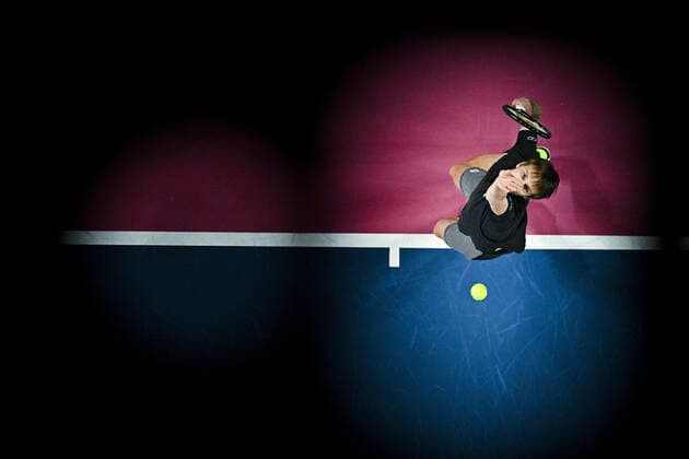 Alexander Bublik (Kaz) TENNIS : Open Sud de France 2022 - Montpellier - 05 02 2022 JBAutissier Panoramic 