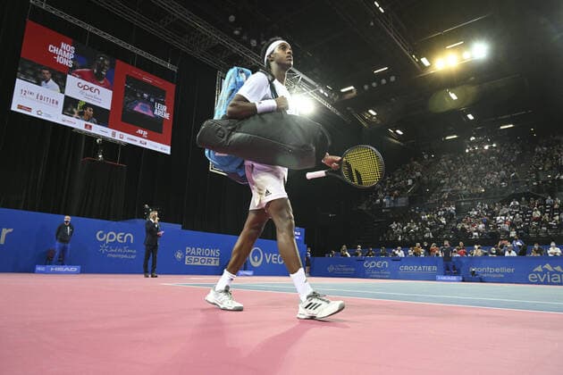 Mickael Ymer (Swe) TENNIS : Open Sud de France 2022 - Montpellier - 05 02 2022 JBAutissier Panoramic 