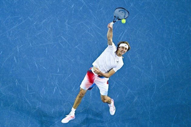 Alexander Zverev (Ger) TENNIS : Open Sud de France 2022 - Montpellier - 05 02 2022 JBAutissier Panoramic 