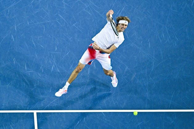 Alexander Zverev (Ger) TENNIS : Open Sud de France 2022 - Montpellier - 05 02 2022 JBAutissier Panoramic 