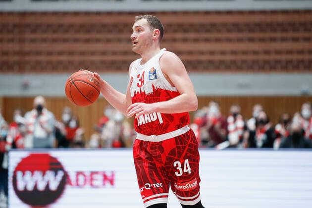 06.02.2022, s.Oliver Wuerzburg vs. Brose Bamberg, easyCredit BBL, 20. Spieltag, GER, Wuerzburg, tectake-ARENA, Bild: Felix Hoffmann (s.Oliver Wuerzburg) Copyright: HMBxMedia xJulienxBecker