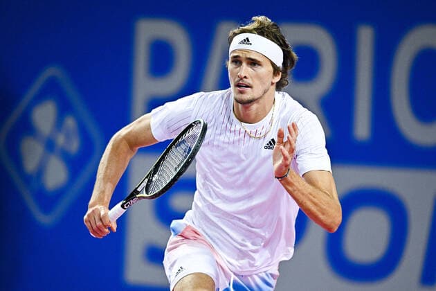 Alexander Zverev (Ger) TENNIS : Open Sud de France 2022 Finale simple messieurs - Montpellier - 06 02 2022 JBAutissier Panoramic 
