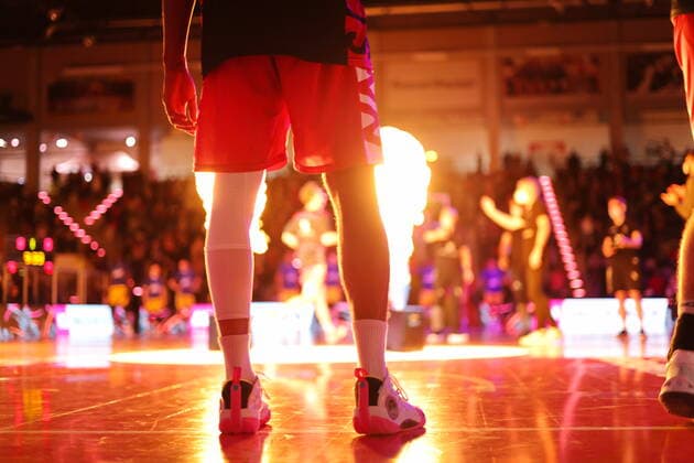 Spielervorstellung Telekom Baskets Bonn vs. ALBA BERLIN easyCredit BBL 1. Bundesliga , Saison 2021 2022 , Hauptrunde 20. Spieltag