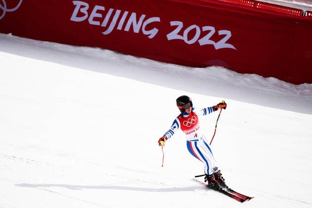 Photo LaPresse Marco Alpozzi February 07, 2022 Yanqing, China Beijing 2022 Winter Olympic Games, Olympische Spiele, Olympia, OS - Alpine Skiing - Women s Giant Slalom In the pic: Tessa Worley  Copyright: xMarcoxAlpozzi LaPressex