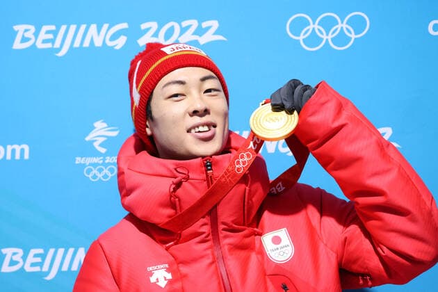 Ryoyu Kobayashi (JPN), FEBRUARY 8, 2022 - Ski jumping, Skispringen, Ski, nordisch : Men s Individual Normal Hill Medal Ceremony during the Beijing 2022 Olympic Winter games, Winterspiele,Spiele, Summer games at Zhangjiakou Medal Plaza in Zhangjiakou, Hebei, China. (180190331)
