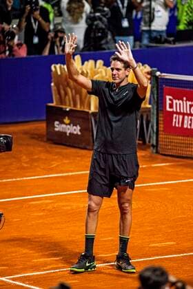 February 8, 2022, Ciudad Auto³noma Buenos Aires, Capital Ferderal, Argentina: After 965 days of inactivity and four operations, the Argentine tennis player, former number 3 in the world, .champion of the Davis Cup in 2016, of the United States Open in 2009 and double Olympic medalist (silver in .Rio de Janeiro 2016 and bronze in London 2012) Juan MartoÂn Del Potro, lost in his debut at the Argentine Open .against his compatriot and friend Federico Delbonis 6-1 and 6-3..Although he avoided announcing his definitive retirement on his comeback, in the first round of the ATP, Tennis Herren 250 .in Argentina at the Lawn Tennis Club and on the verge of inconsolable tears, Del Potro said goodbye to some .5,000 fans who cheered and cheered him on. Ciudad Autonoma Buenos Aires Argentina - ZUMAa179 0150278565st Copyright: xRobertoxAlmeidaxAveledox