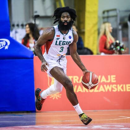 09.02.2022 Warszawa Koszykowka FIBA Europe Cup 2021, druga faza grupowa Legia Warszawa - Medi Bayreuth N z Robert Johnson Foto Adam Starszynski PressFocus 09.02.2022 Warsaw Basketball FIBA Europe Cup 2021, second stage Legia Warszawa - Medi Bayreuth Robert Johnson Credit Adam Starszynski PressFocus NEWSPIX.PL --- Newspix.pl  20220209PF_AS105