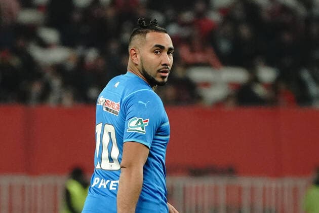 Dimitri Payet (Olympique de Marseille) FOOTBALL : OGC Nice vs Marseille - 1 4 de finale de coupe de France - Nice - 09 02 2022 NorbertScanella Panoramic 