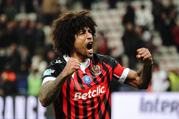 Joie - Dante (OGC Nice) FOOTBALL : OGC Nice vs Marseille - 1 4 de finale de coupe de France - Nice - 09 02 2022 NorbertScanella Panoramic 