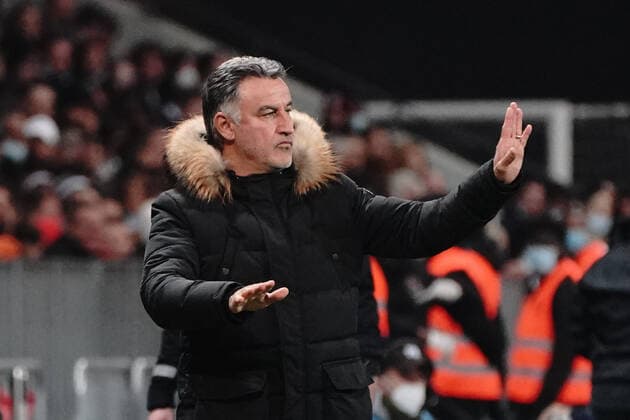 Christophe Galtier (entraineur de l OGC Nice) FOOTBALL : OGC Nice vs Marseille - 1 4 de finale de coupe de France - Nice - 09 02 2022 NorbertScanella Panoramic 