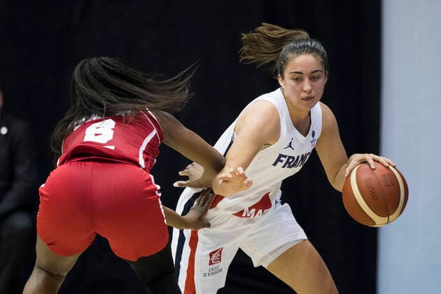 Marine Fauthoux of France BASKET BALL : France Vs Mali - Coupe du Monde - Feminines - 10 02 2022 NikolaKrstic Panoramic 