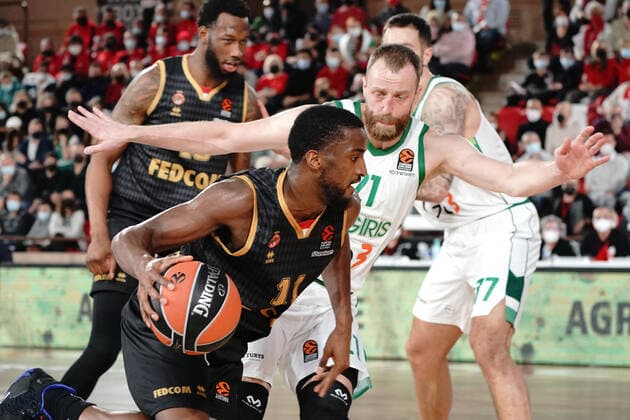 Alpha Diallo (AS Monaco) BASKETBALL : Monaco vs Zalgiris Kaunas - Euroleague - Monaco - 10 02 2022 NorbertScanella Panoramic 