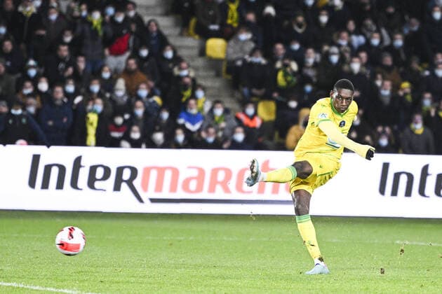 Fußball, Coupe de France, FC Nantes - SC Bastia but de Randal Kolo Muani (Nantes) FOOTBALL : FC Nantes vs SC Bastia - Coupe de France - 10 02 2022 JBAutissier Panoramic 