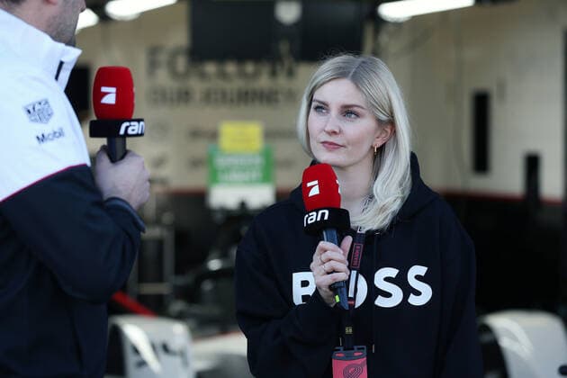 Lisa Hoffmann (GER) Pro7 & ran- Reporterin, Formel E FIA Weltmeisterschaft, Saison 8, Mexiko- City E- Prix, 11.02.2022, MEX, TV, Fernsehen, Interview