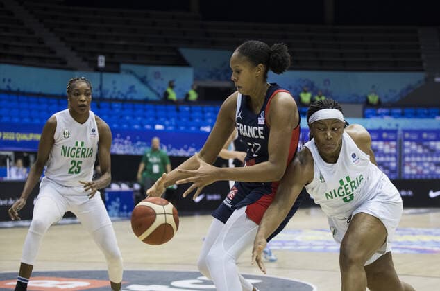 Iliana Rupert of France BASKET BALL FEMININ : Nigeria vs France - FIBA Tournoi qualificatif Mondial - Belgrade - 11 02 2022 NikolaKrstic Panoramic 
