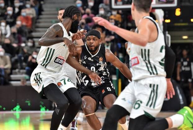 James Gist (asvel) BASKETBALL : LDLC ASVEL vs Panathinaikos Athenes - Euroligue - 11 02 2022 FredericChambert Panoramic 