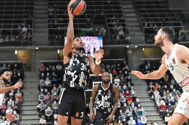 Chris Jones (asvel) BASKETBALL : LDLC ASVEL vs Panathinaikos Athenes - Euroligue - 11 02 2022 FredericChambert Panoramic 