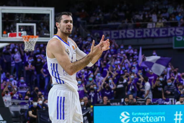 11th February 2022; Wizink Center; Madrid; Spain; Turkish Airlines Euroleague Basketball; Real Madrid vs FC Barcelona, Barca Barca; Alberto Abalde (Madrid) Madrid Madrid Spain Baloncesto Copyright: xAlbaxPachecox xAgenciaxLOFx