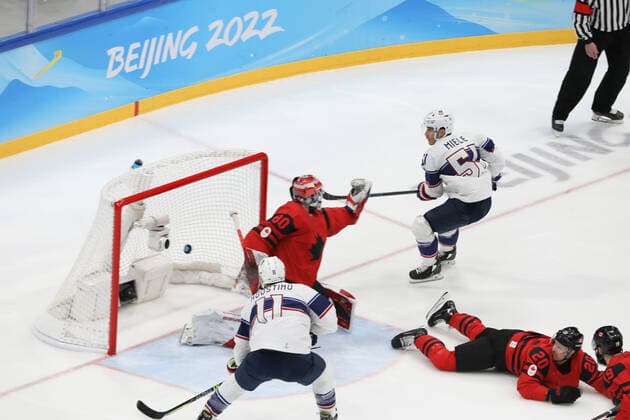 February 12, 2022, Beijing, Hebei, China: XXX during the Ice hockey, Eishockey Men s Preliminary Round Group A Game between United States and Canada at the National Indoor Stadium on February 12th 2022 in Beijing, China Beijing China - ZUMAc179 20220212_zep_c179_011 Copyright: xMickaelxChavetx