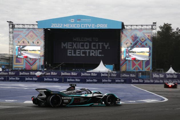 Mitch Evans (NZL) Jaguar TCS Racing, Formel E FIA Weltmeisterschaft, Saison 8, Mexiko- City E- Prix, 12.02.2022, MEX