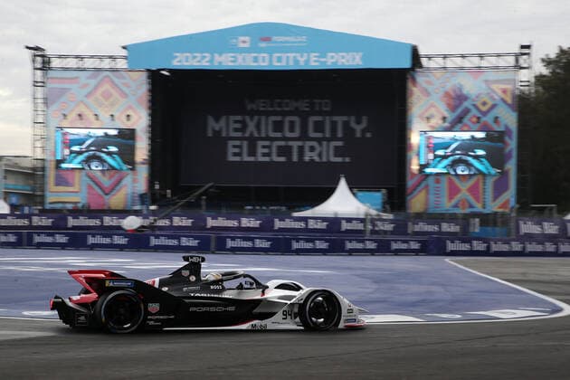 Pascal Wehrlein (GER) TAG Heuer Porsche, Formel E Weltmeisterschaft, Saison 8, Mexiko- City E- Prix, 12.02.2022, MEX