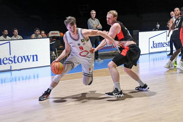 Barmer 2. Basketball Bundesliga ProB, Rheinstars Koeln vs. ETV Hamburg, 12.02.2022 Florian Wendeler (RheinStars Koeln 9), Barmer 2. Basketball Bundesliga ProB, Rheinstars Koeln vs. ETV Hamburg am 12.02.2022 im Basketball Campus Koeln in Koeln (Nordrhein-Westfalen) Copyright: xBEAUTIFULxSPORTS Mueller-Laschetx