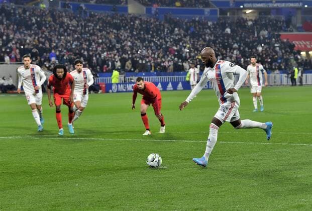 Moussa Dembele (lyon) FOOTBALL: Olympique Lyonnais vs OGC Nice - Ligue 1 - 12 02 2022 FredericChambert Panoramic 