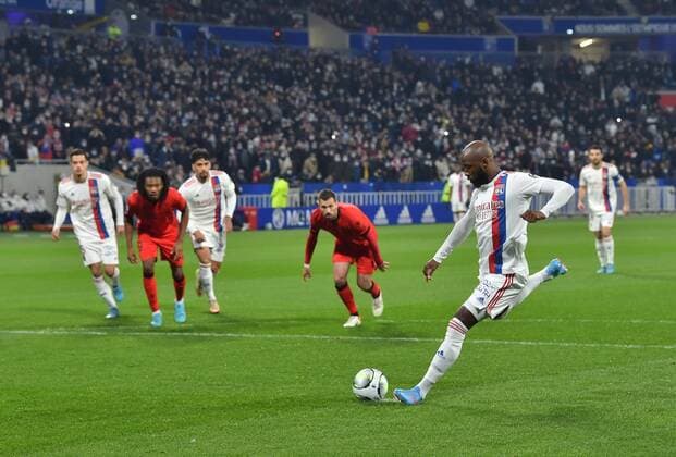 Moussa Dembele (lyon) FOOTBALL: Olympique Lyonnais vs OGC Nice - Ligue 1 - 12 02 2022 FredericChambert Panoramic 