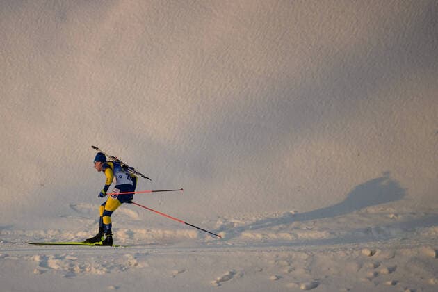 220212 Martin Ponsiluoma of Sweden competes in men s biathlon 10 km sprint during day 8 of the 2022 Winter Olympics on February 12, 2022 in Zhangjiakou. Photo: Joel Marklund BILDBYRAN kod JM JM0280 bbeng skidskytte biathlon skiskyting Olympic Games, Olympische Spiele, Olympia, OS olympics winter olympics os ol olympiska spel vinter-os olympiske leker peking peking 2022 beijing 2022 beijing 2022 olympic games beijing 2022 winter olympic games peking-os beijing-ol vinter-ol sprint Sverige Copyright: JOELxMARKLUND BB220212JM151