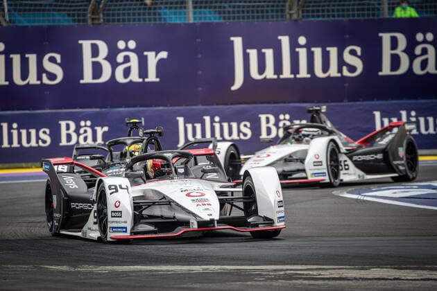 94 WEHRLEIN Pascal (ger), TAG Heuer Porsche Formula E Team, Porsche 99X Electric, action during the 2022 Mexico City ePrix, 2nd meeting of the 2021-22 ABB FIA Formula E World Championship, WM, Weltmeisterschaft on the Autodromo Hermanos Rodriguez from February 10 to 11, in Mexico City, Mexico - AUTO - 2022 FORMULA E Mexico City ePRIX DPPI Panoramic  03422003_AG_3865