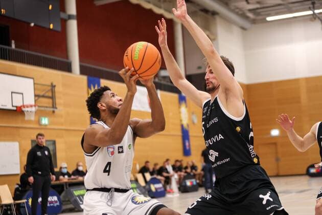 2. Basketball Bundesliga ProB Basketball ART Giants Düsseldorf gegen WWU Baskets Münster, 12.02.2022 Quadre Lollis Jr. ( 4 ART Giants Duesseldorf); 2. Basketball Bundesliga ProB Basketball ART Giants Düsseldorf gegen WWU Baskets Münster am 12.02.2022, Duesseldorf. Copyright: xBEAUTIFULxSPORTS KennyxBeelex