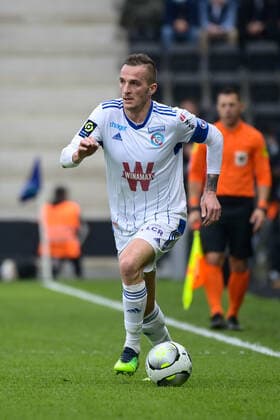 LIENARD Dimitri ( 11 - Strasbourg ) - FOOTBALL : Angers vs Strasbourg - Ligue 1 - Angers - 13 02 2022 FedericoPestellini Panoramic 