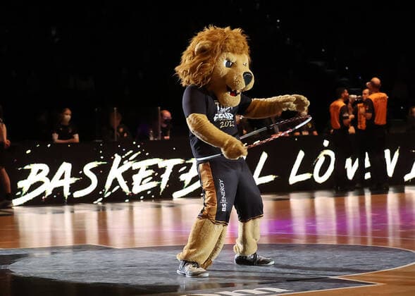 Maskottchen der Basketball Loewen Braunschweig
