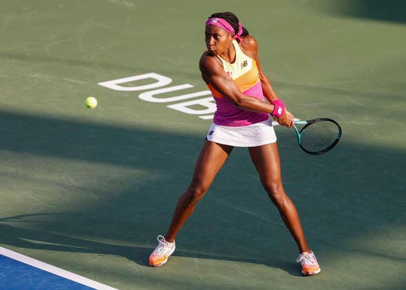 Cori Gauff Tennis - Dubai Tennis Championships 2022 - WTA, Tennis Damen - Dubai Duty Free Tennis Stadium - Dubai - - United Arab Emirates - 14 February 2022. Copyright: xJuergenxHasenkopfx