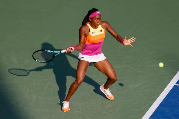 Cori Gauff Tennis - Dubai Tennis Championships 2022 - WTA, Tennis Damen - Dubai Duty Free Tennis Stadium - Dubai - - United Arab Emirates - 14 February 2022. Copyright: xJuergenxHasenkopfx
