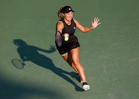 Jessica Pegula Tennis - Dubai Tennis Championships 2022 - WTA, Tennis Damen - Dubai Duty Free Tennis Stadium - Dubai - - United Arab Emirates - 14 February 2022. Copyright: xJuergenxHasenkopfx
