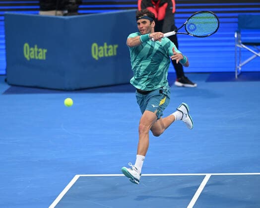 2022 ATP, Tennis Herren Exxon Mobil Qatar Open Malek Jaziri , Tunisia