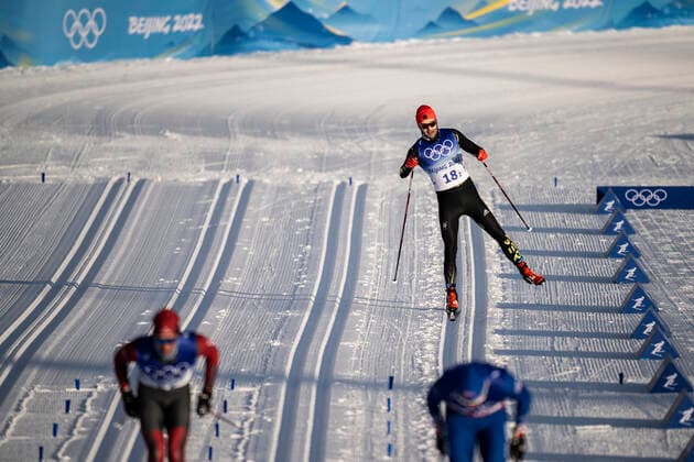 Sport Bilder des Tages 220216 Janosch Brugger of Germany competes in men s cross-country skiing team sprint semifinal during day 12 of the 2022 Winter Olympics on February 16, 2022 in Zhangjiakou. Photo: Joel Marklund BILDBYRAN kod JM JM0289 bbeng skidor cross-country skiing langrenn Olympic Games, Olympische Spiele, Olympia, OS olympics winter olympics os ol olympiska spel vinter-os olympiske leker peking peking 2022 beijing 2022 beijing 2022 olympic games beijing 2022 winter olympic games peking-os beijing-ol vinter-ol sprint lagsprint *** 220216 Janosch Brugger of Germany competes in men s cross country skiing team sprint semifinal during day 12 of the 2022 Winter Olympics on February 16, 2022 in Zhangjiakou Photo Joel Marklund BILDBYRAN kod JM JM0289 bbeng skidor cross country skiing langrenn olympic games olympics winter olympics os ol olympics winter os olympics peking peking Beijing 2022 beijing 2022 beijing 2022 olympic games beijing 2022 winter olympic games beijing os beijing ol winter ol sprint team sprint,  Copyright: JOELxMARKLUND BB220216JM095