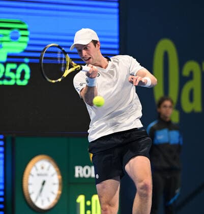 2022 ATP, Tennis Herren Exxon Mobil Qatar Open Botic Van de Zandschulp , (NED)