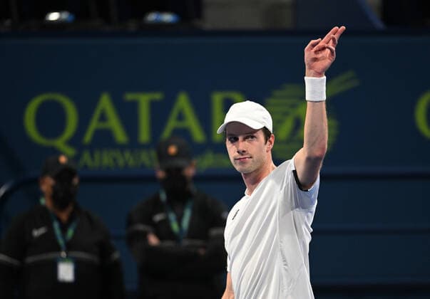 2022 ATP, Tennis Herren Exxon Mobil Qatar Open Botic Van de Zandschulp , (NED)