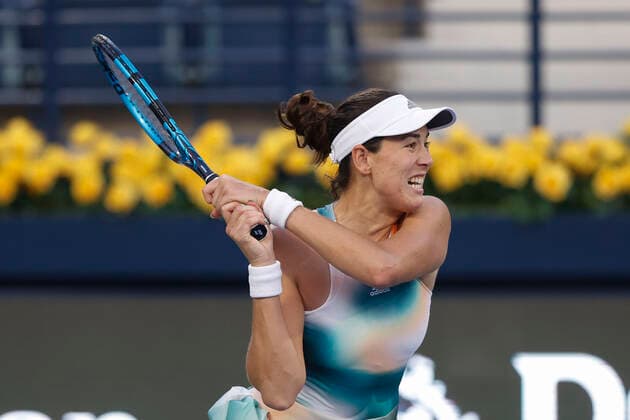 Garbine Muguruza Tennis - Dubai Tennis Championships 2022 - WTA, Tennis Damen - Dubai Duty Free Tennis Stadium - Dubai - - United Arab Emirates - 16 February 2022. Copyright: xJuergenxHasenkopfx