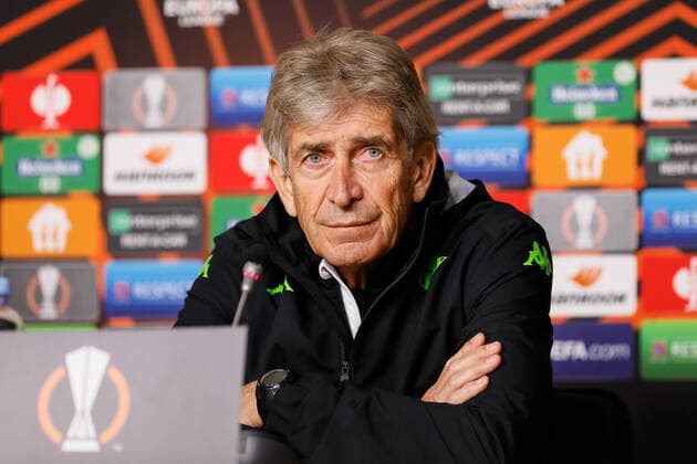 Zenit V Betis: Play-off - UEFA Europa League Real Betis head coach Manuel Pellegrini looks on during press-conference on the eve of the UEFA Europa League play-off first leg match between Zenit St. Petersburg and Real Betis on February 16, 2022 at Gazprom Arena in Saint Petersburg, Russia. Saint Petersburg Russia  Copyright: xMikexKireevx originalFilename:kireev-zenitvbe220216_nplWR.jpg