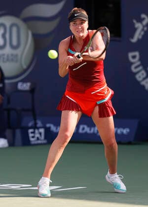 Elina Svitolina Tennis - Dubai Tennis Championships 2022 - WTA, Tennis Damen - Dubai Duty Free Tennis Stadium - Dubai - - United Arab Emirates - 16 February 2022. Copyright: xJuergenxHasenkopfx