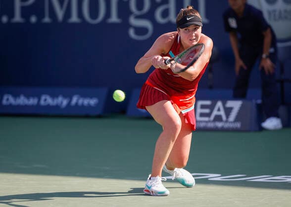 Elina Svitolina Tennis - Dubai Tennis Championships 2022 - WTA, Tennis Damen - Dubai Duty Free Tennis Stadium - Dubai - - United Arab Emirates - 16 February 2022. Copyright: xJuergenxHasenkopfx