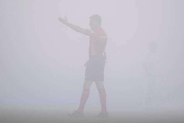 Photo Fabio Ferrari LaPresse 16 February, 2022 Soccer Alessandria Vs U.S.Lecce - Serie BKT 2021 2022 - stadio Moccagatta In the pic: Manganiello referee  Copyright: xFabioxFerrari LaPressex
